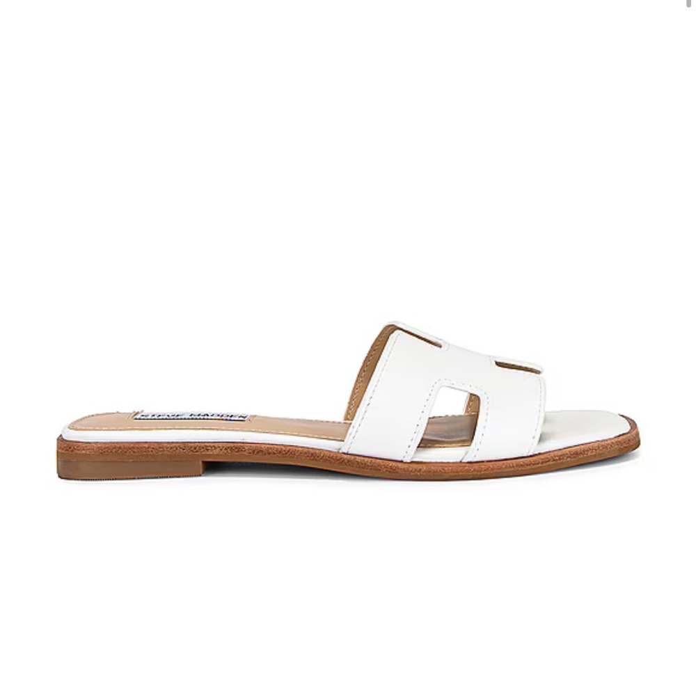 Steve Madden HADYN SANDAL IN WHITE LEATHER
